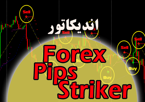 اندیکاتور نمایش سیگنال خرید فروش Forex Pips Striker متاتریدر 4