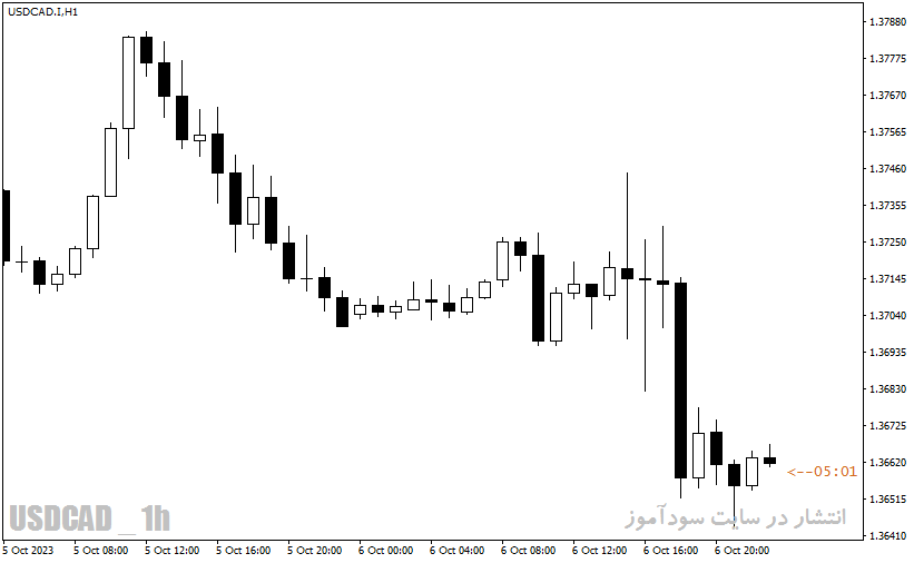 دانلود اندیکاتور زمان کندل با نام P4L CandleTime Indicator در متاتریدر4