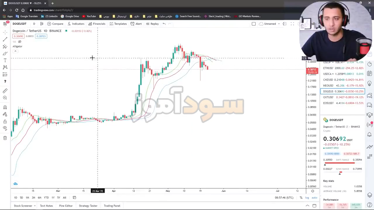 استراتژی اندیکاتور الیگیتور از wolf trader