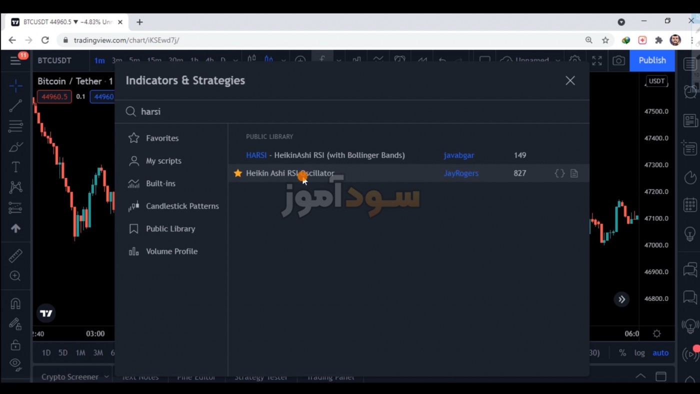 اسکالپ با هیکن آشی از کانال arzestrategy