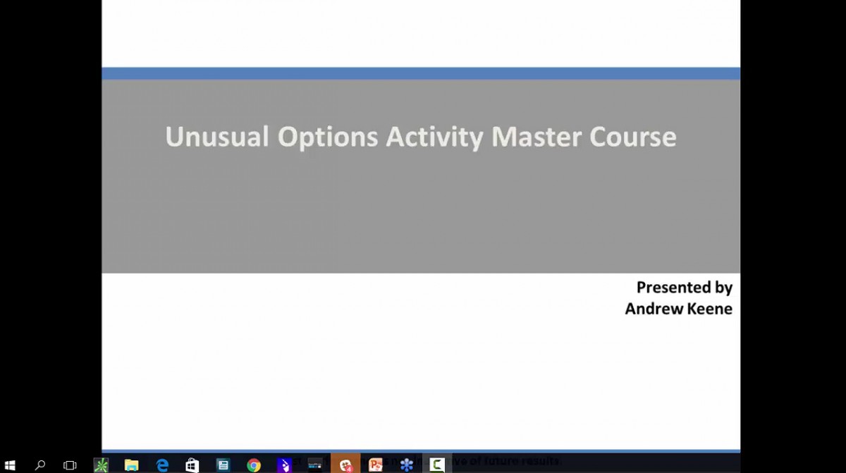 خرید و دانلود دوره ترید بر اساس حجم معاملات با نام Unusual Options Activity Master course Andrew Keene